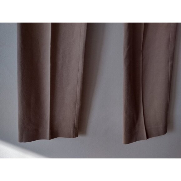 Lauren Ralph Lauren Dress Pants Womens Size 8 Tan Flat Front Zip Pockets Stretch - Picture 9 of 16